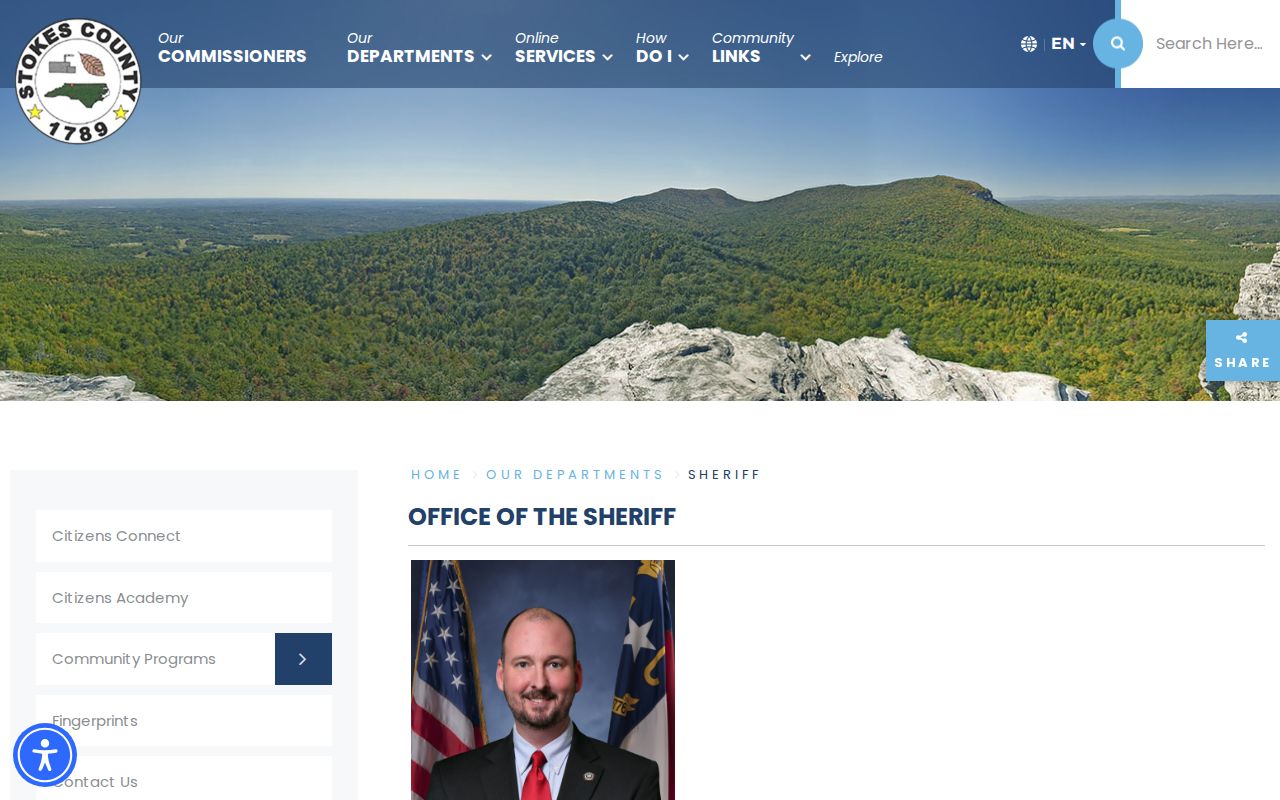 Stokes County arrest history Sheriff’s Office page
