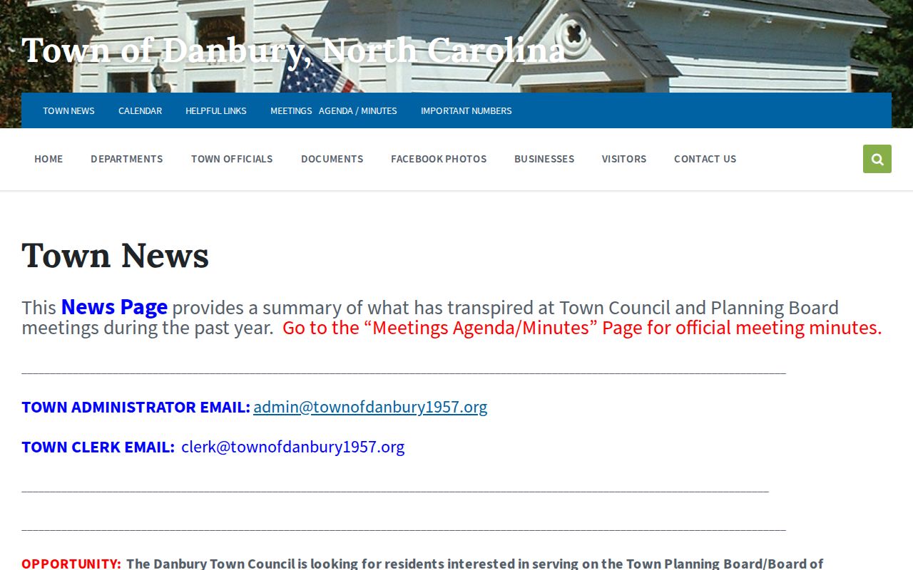 Danbury criminal records access and town road news