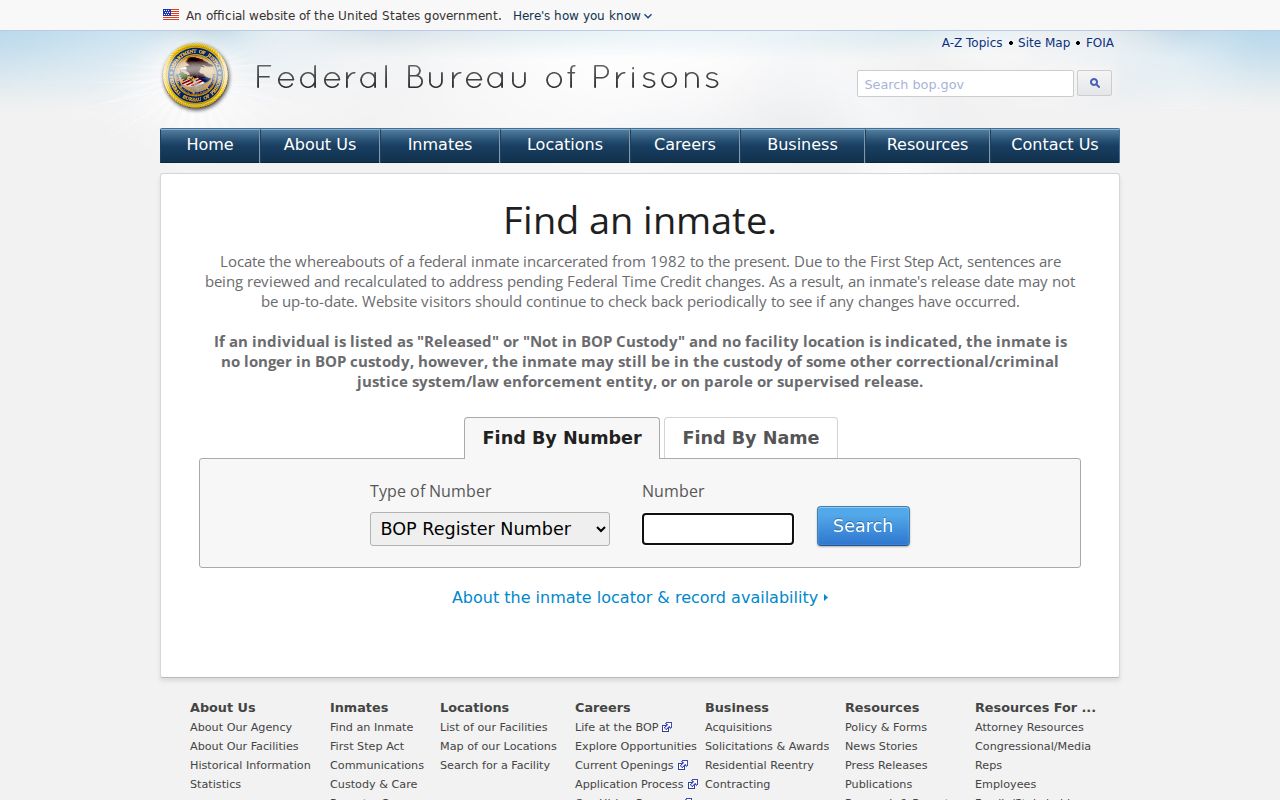 Stokes County criminal history federal inmate locator