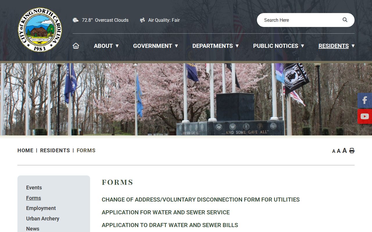 King criminal records public request forms