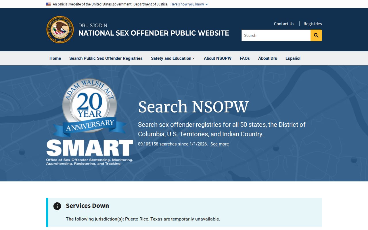Stokes County sex offender check through the national NSOPW search