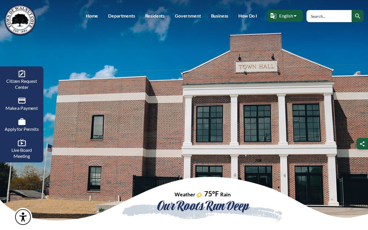 Walnut Cove criminal records and Town Hall routing